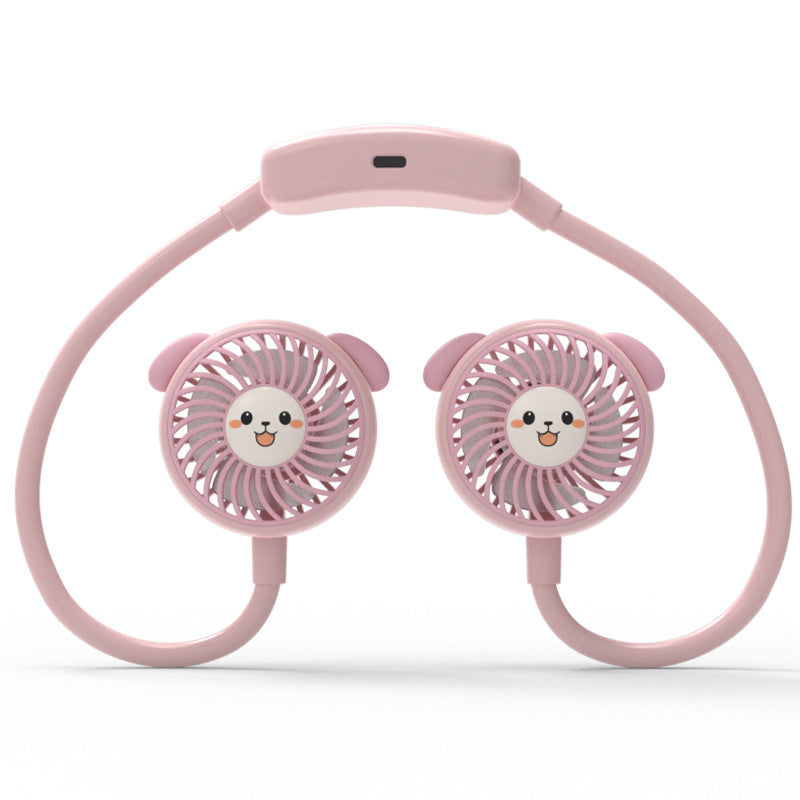 Unisex Bærbar Mini-vifteen med morsom panda-design Skanto