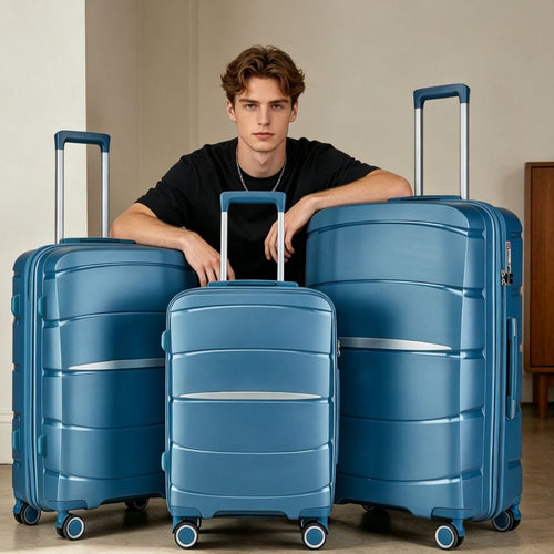 Unisex Premium Multi-Størrelse Hard Shell Koffert Sett Skanto