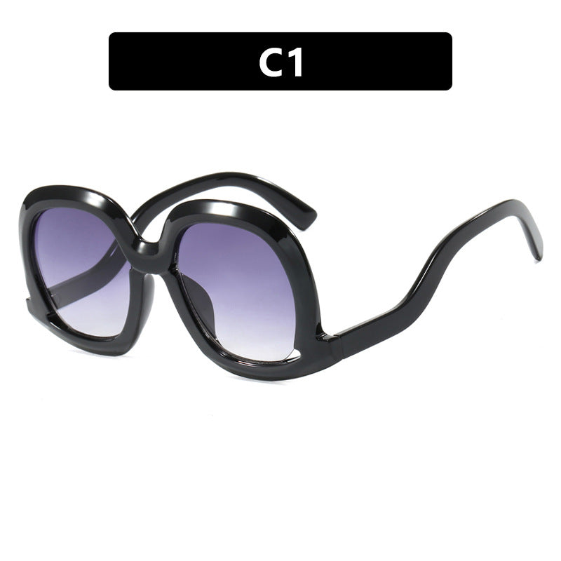 Dame oversized solbrille med moderne design Skanto
