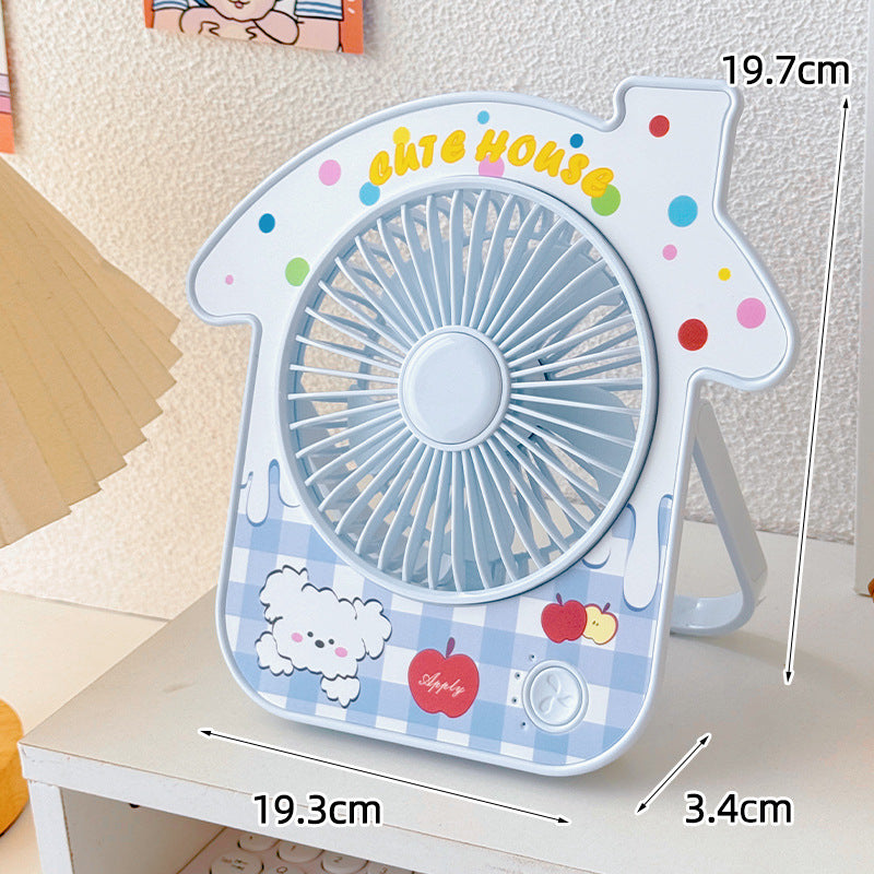 Compact table fan in creative design Skanto