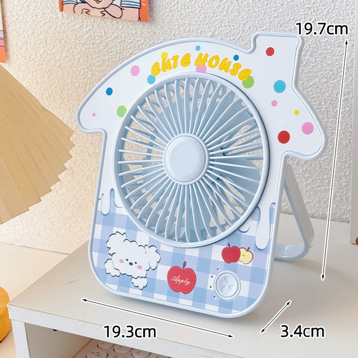 Compact table fan in creative design Skanto