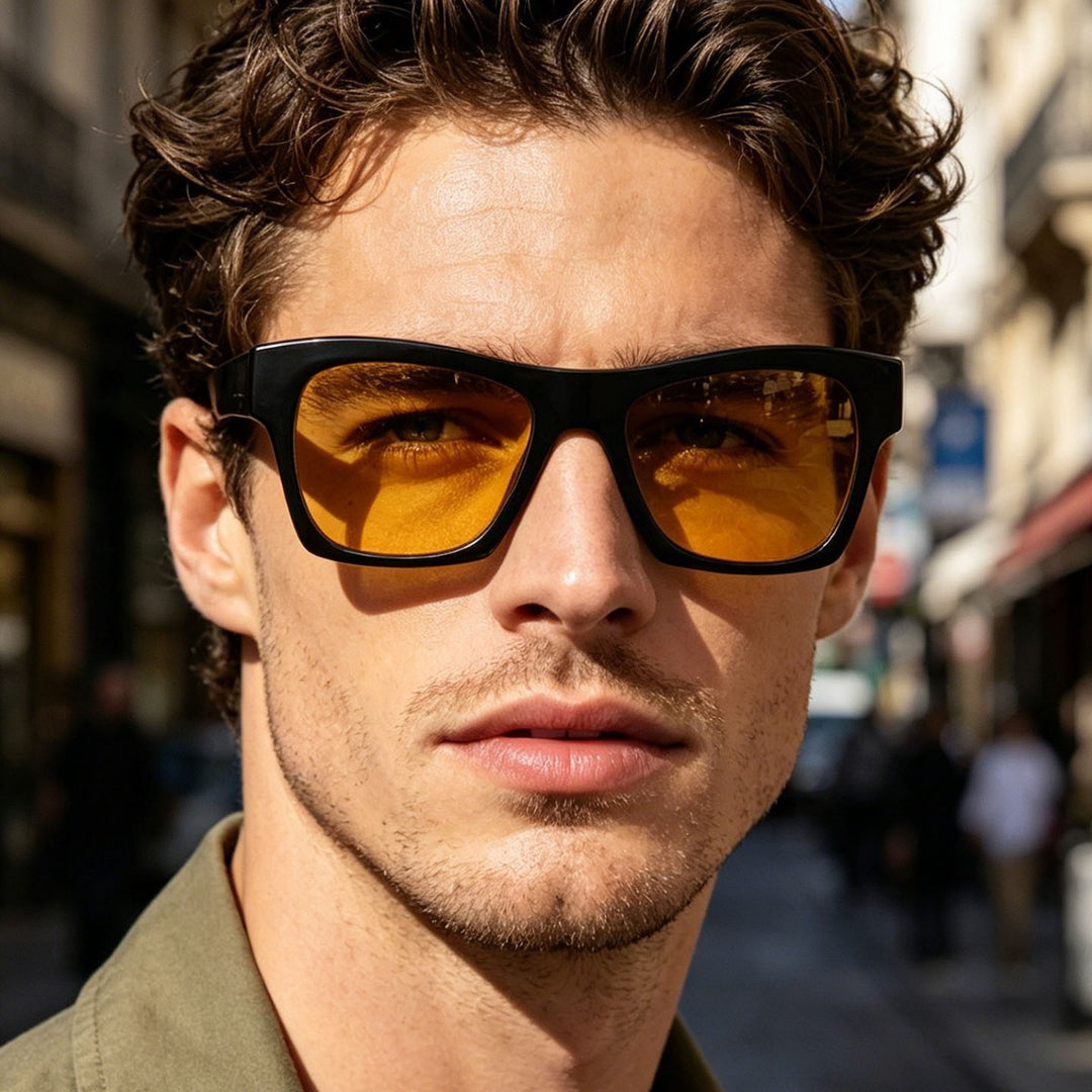 Damer moteriktig solbrille i elegant rektangulært design Skanto