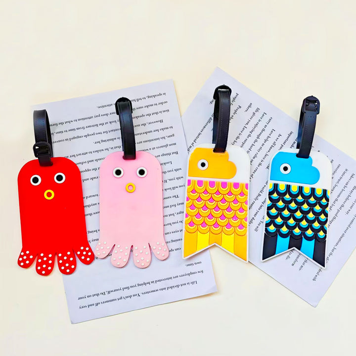 Unisex Charming Octopus Luggage Tag Skanto