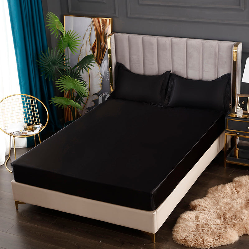 Silke Sateng Elastisk Fitted Ark med GRATIS* Silke Sateng Putetrekk Skanto