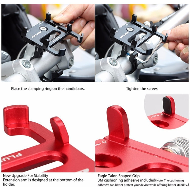 Skanto | GUB Plus 6 Aluminiumlegering MTB Sykkel Telefonholder (Svart)