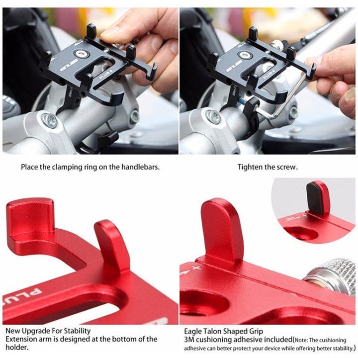 Skanto | GUB Plus 6 Aluminiumlegering MTB Sykkel Telefonholder (Svart)