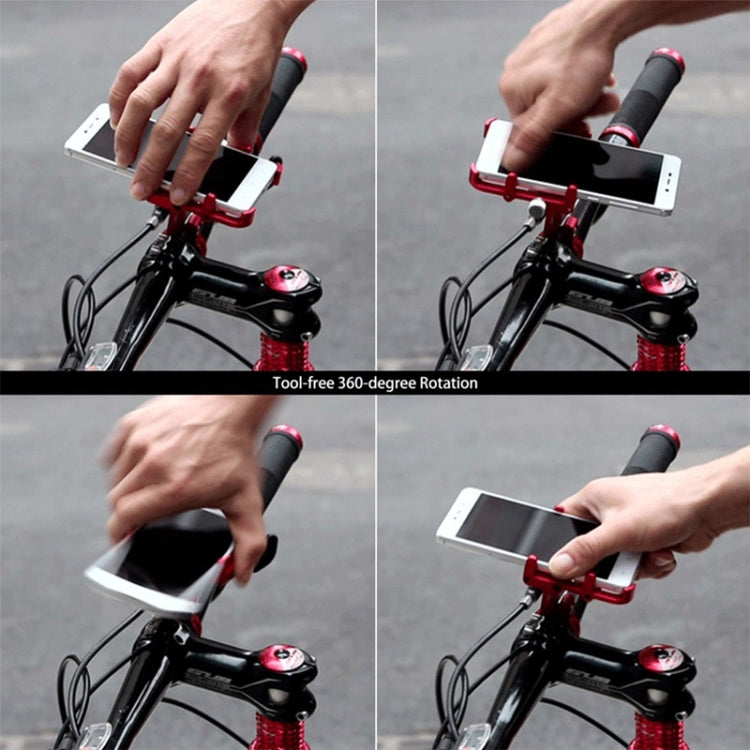 Skanto | GUB Plus 6 Aluminiumlegering MTB Sykkel Telefonholder (Titaniumfarge)