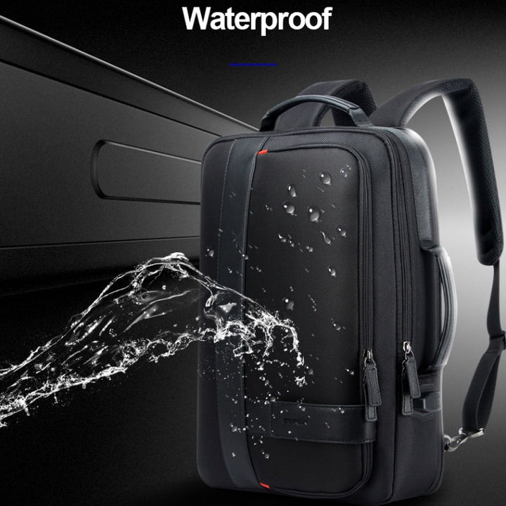 Skanto | Bopai 751-006561 Stor kapasitet forretningsavslappet pustende laptop ryggsekk med ekstern USB-port, Størrelse: 29 x 16 x 44 cm (Svart)