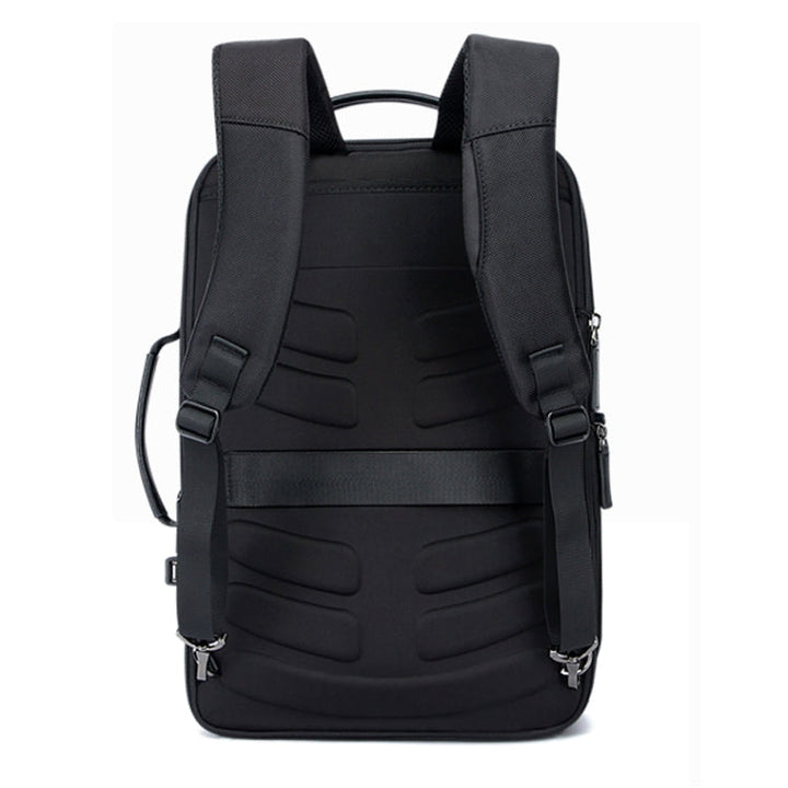 Skanto | Bopai 751-006561 Stor kapasitet forretningsavslappet pustende laptop ryggsekk med ekstern USB-port, Størrelse: 29 x 16 x 44 cm (Svart)