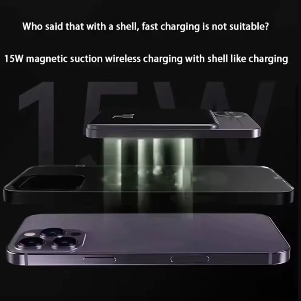 Skanto | mAh Magnetisk Trådløs Bærbar Power Bank Kompatibel med iPhone