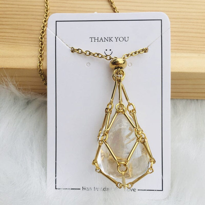 Skanto | Krystallstein Choker Halskjede