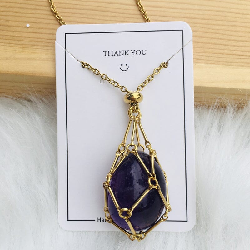 Skanto | Krystallstein Choker Halskjede
