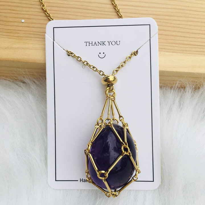 Skanto | Krystallstein Choker Halskjede