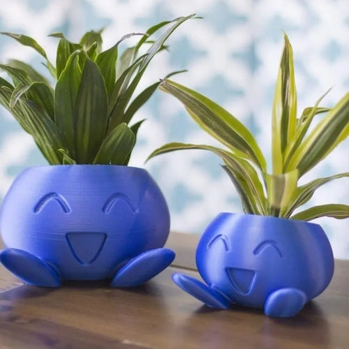 Skanto | Blomsterkull | Keramisk Blomsterpotte med Ansikt for Små Planter