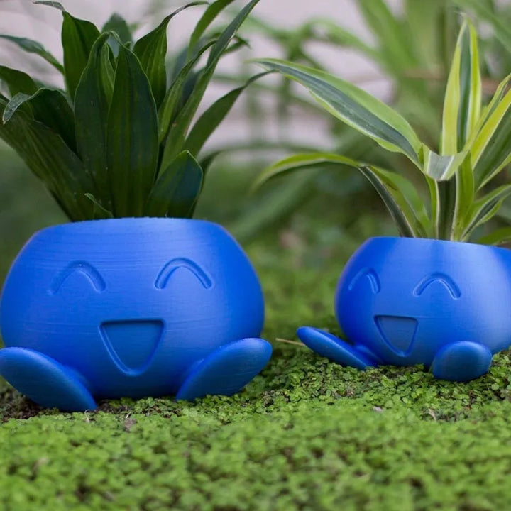 Skanto | Blomsterkull | Keramisk Blomsterpotte med Ansikt for Små Planter