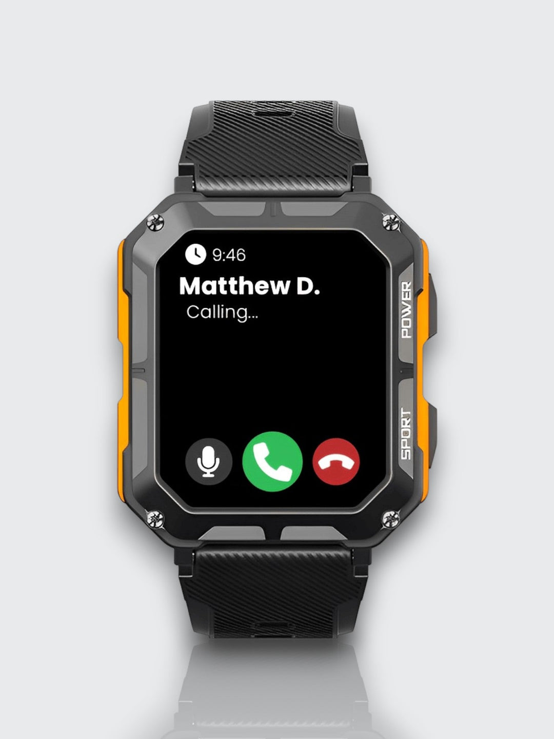 Indestructible Smartwatch med pulsmåler og 14 dagers batterilevetid – Vanntett og støtsikker for aktive profesjonelle | Skanto