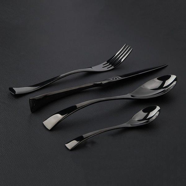 Onyx Jet Black Bestikk Sett | Skanto