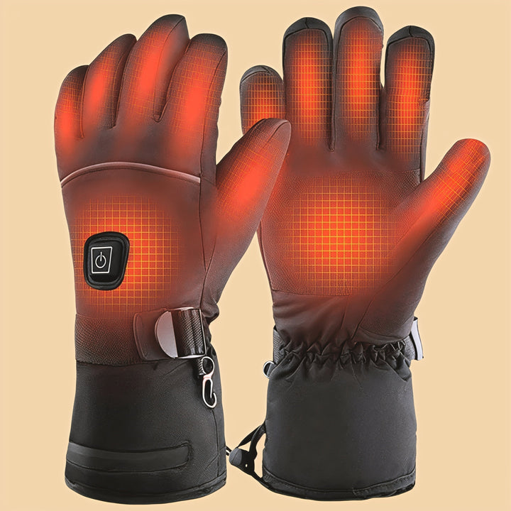Skanto | HeatGrip Oppvarmede Hansker – Oppladbare, Vanntette & Langvarig Varme