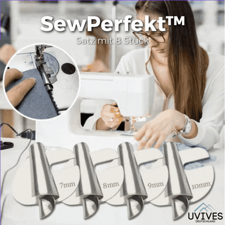 SewPerfect Spiral syrohrfotsett med 8 deler | Skanto