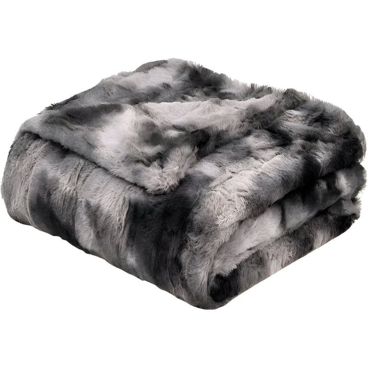 Skanto | Myk Velour Vinterpledd – Varm Korall Fleece Pledd i Batik Stil