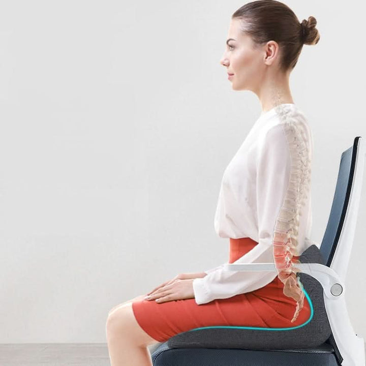 Skanto | Ergonomisk Minne Skum Setepute for Rygg- og Halebenslindring