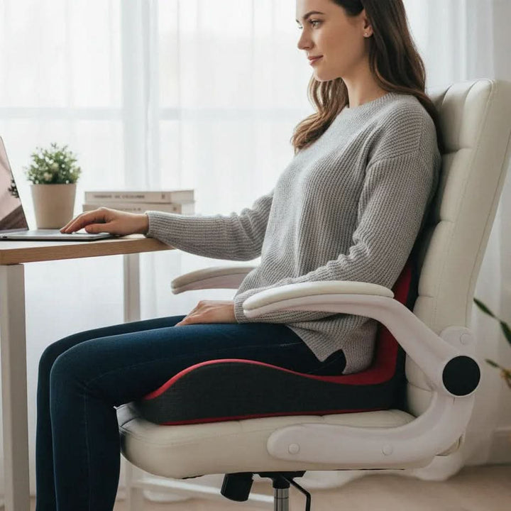Skanto | Ergonomisk Minne Skum Setepute for Rygg- og Halebenslindring