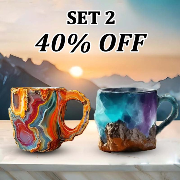 Skanto | CrystalBrew Kaffe Kopper | Elegante mineral krystall kopper for en unik kaffeopplevelse