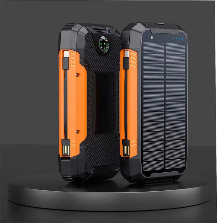 Skanto | 30000mAh Solenergi Lader Trådløs Vanntett Power Bank Ekstern