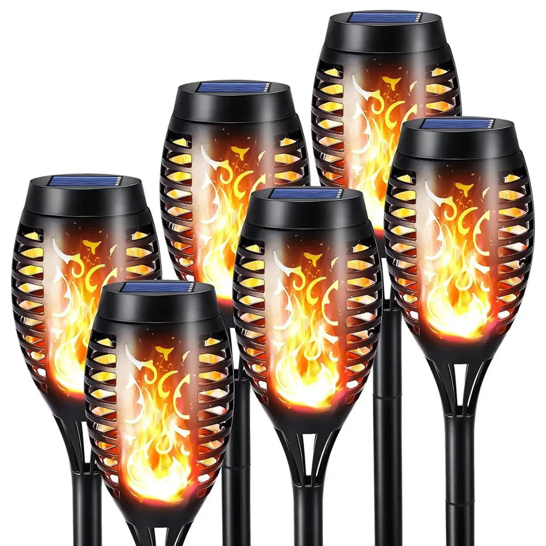Solcel-drevne LED-lommelykter - SolarFlame | Skanto