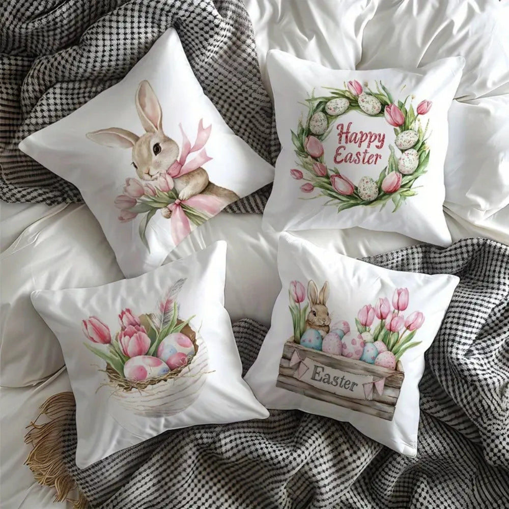 Skanto | Lulune Vår Påske Putetrekk | 4pcs Sett