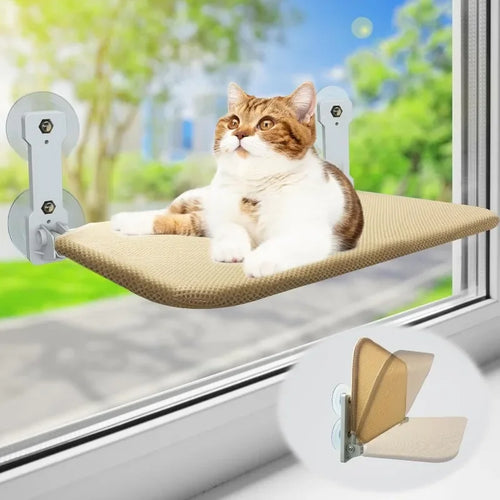 Bærbar sugekopp-hammock for katter Skanto