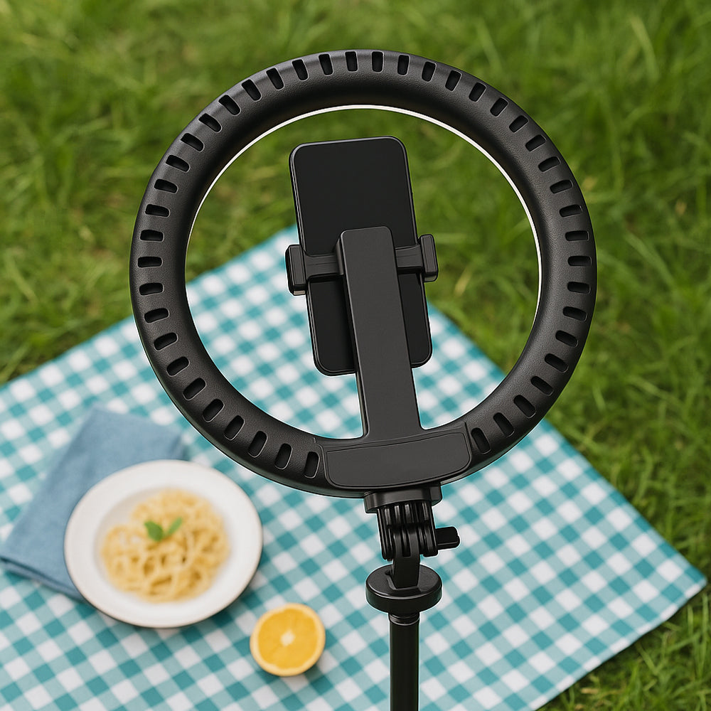 Ring Light med Fjernkontroll & Stativ – 3 Fargetemperaturer – P220-Q | Skanto