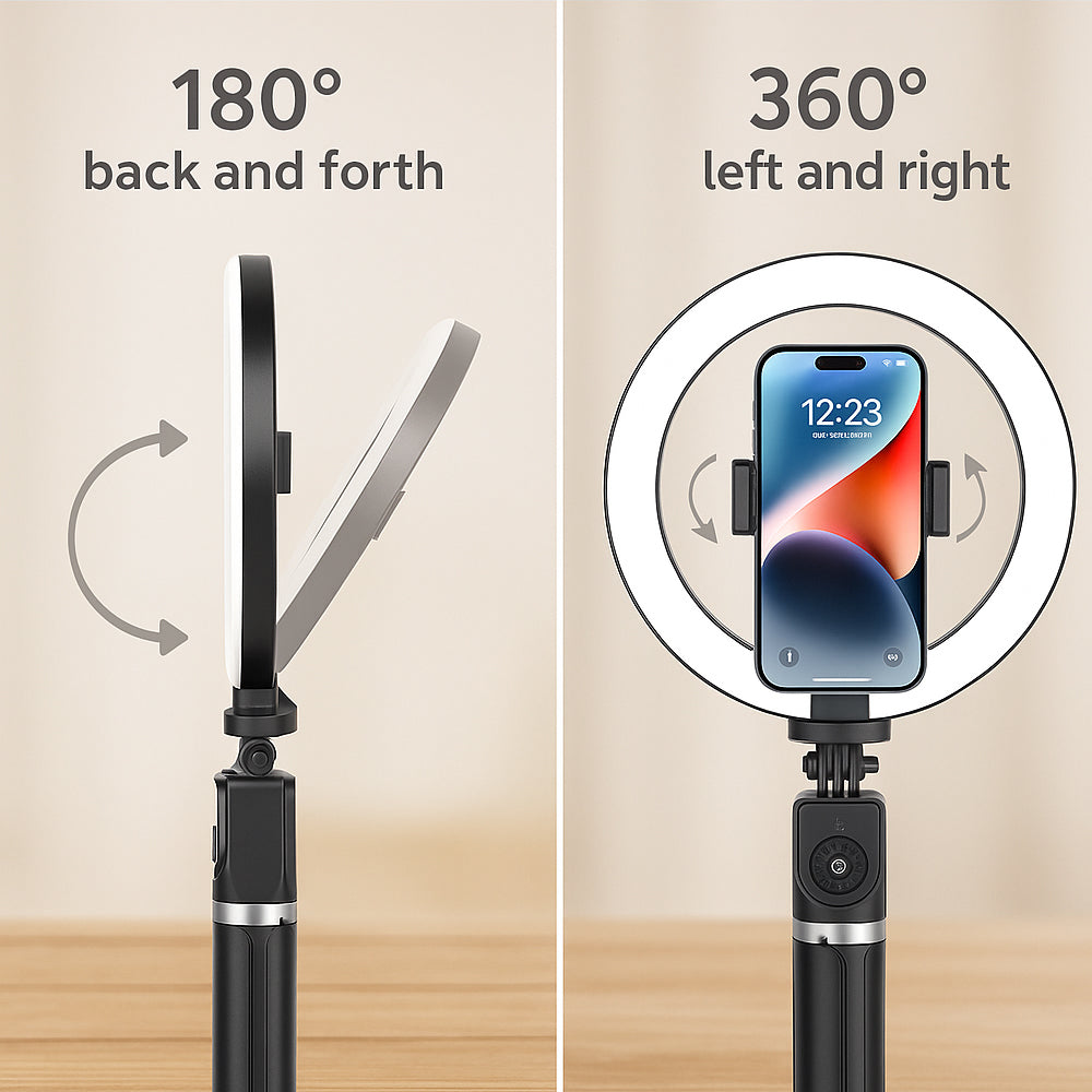 Ring Light med Fjernkontroll & Stativ – 3 Fargetemperaturer – P220-Q | Skanto
