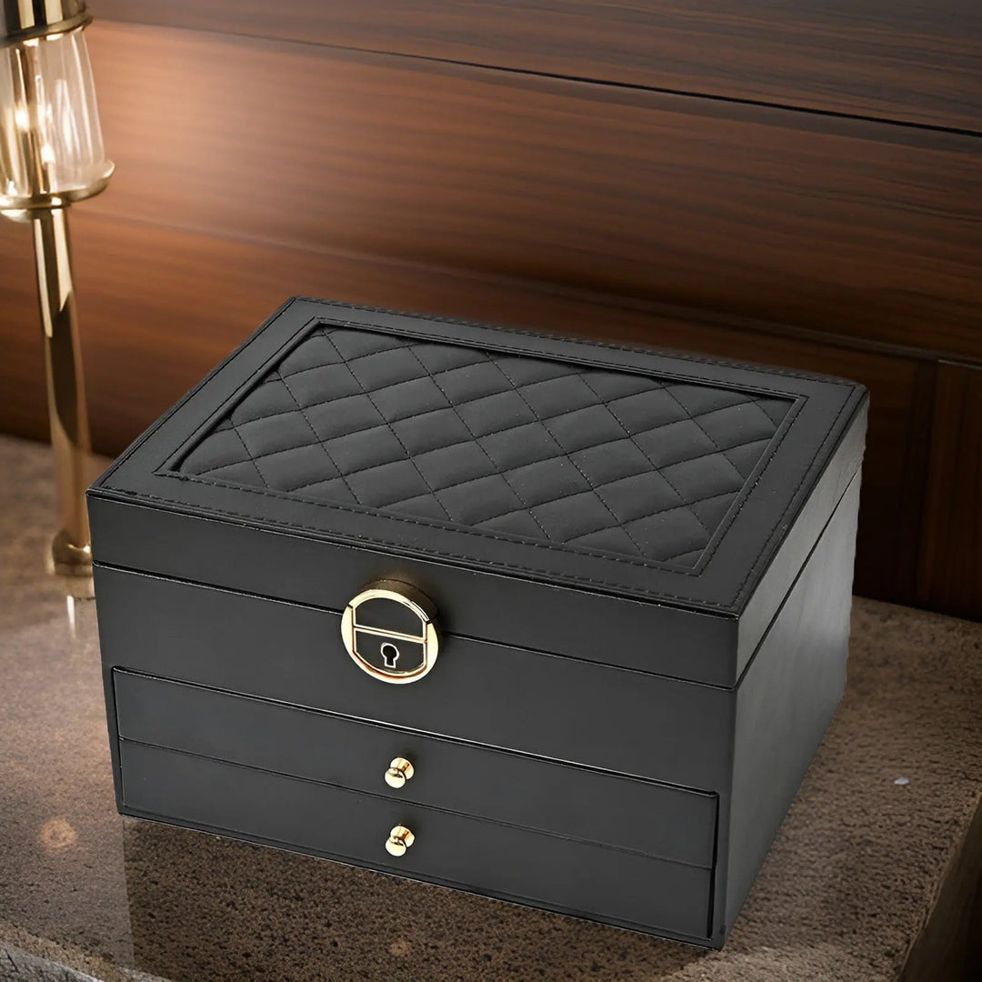 Skanto | EleganceBox Luksus Smykkeskrin – Flere Oppbevaringsbokser for Smykker