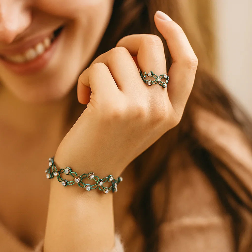 Skanto | 2-i-1-magisk utvidbar ring og armbånd