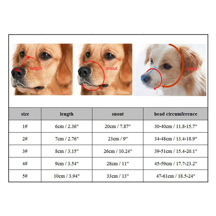 Skanto | Justerbar hundemuzzle laget av myk og fleksibel silikon
