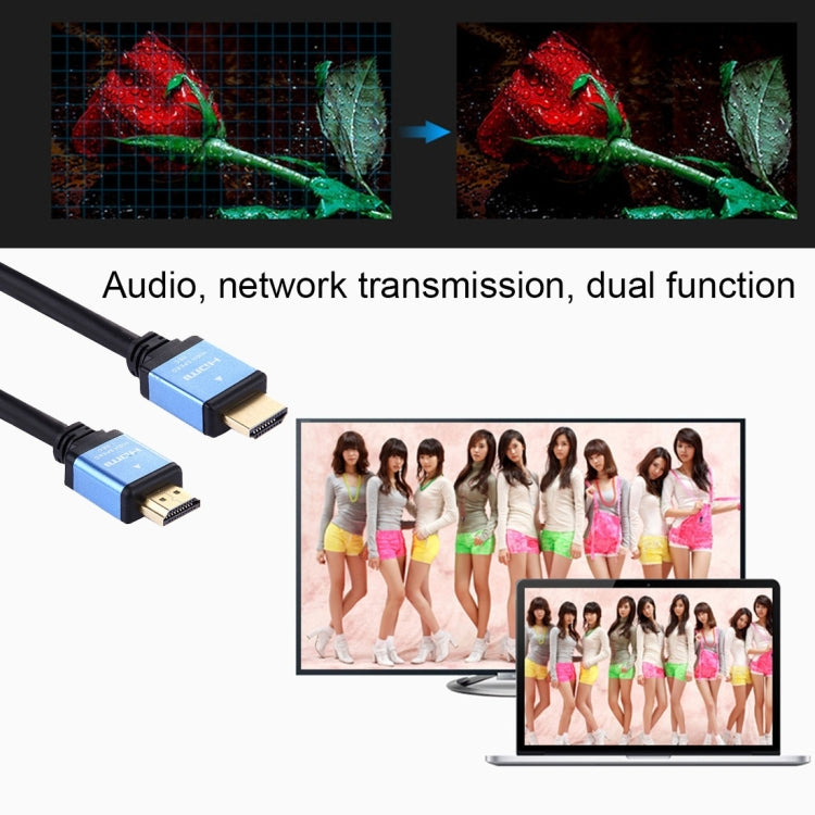 Skanto | 15m HDMI 2.0 Versjon Høyhastighets HDMI 19 Pin Plugg til HDMI 19 Pin Plugg Tilkoblingskabel