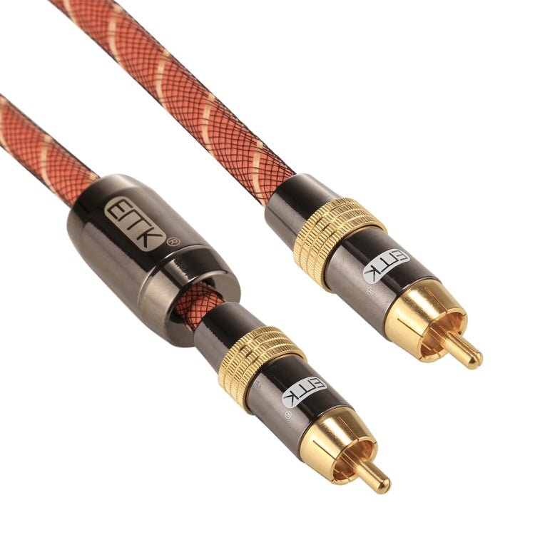 Skanto | EMK TZ/A 8m OD8.0mm gullbelagt metallhode RCA til RCA plugg digital koaksialtilkoblingskabel audio / video RCA kabel