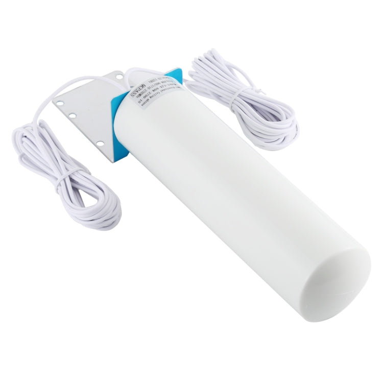 Skanto | 4G LTE WiFi 12DBi Omni Utendørs Antenne med CRC9 hann (Hvit)