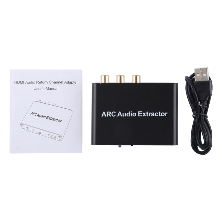 Skanto | 192KHz ARC Lyduttrekker HDMI ARC til SPDIF + Koaksial + L/R Konverter Lydreturkanal Adapter
