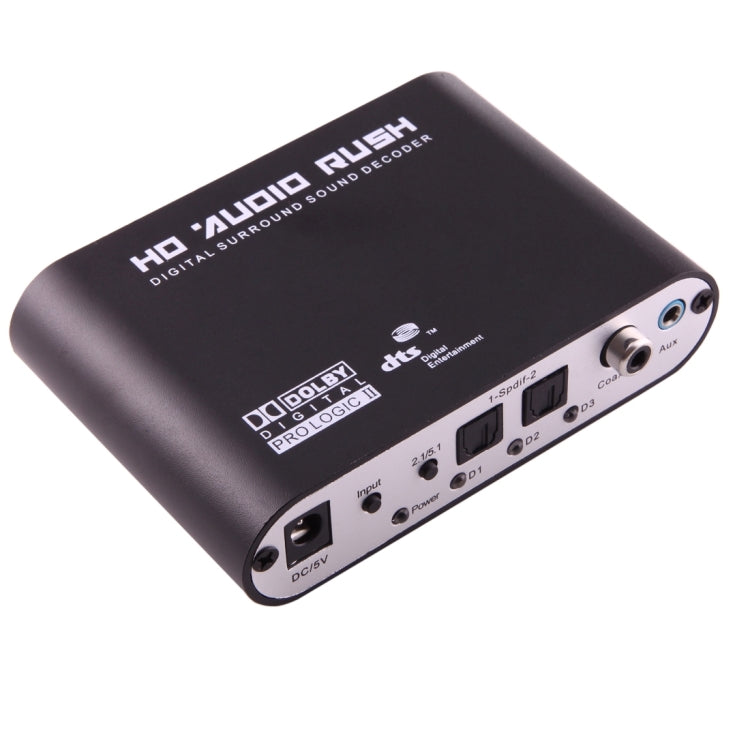 Skanto | NEWKENG 51R DTS / AC3 til Analog 5.1 Lyd / Stereo Lyd Digital Lyd Konverter Dekoder