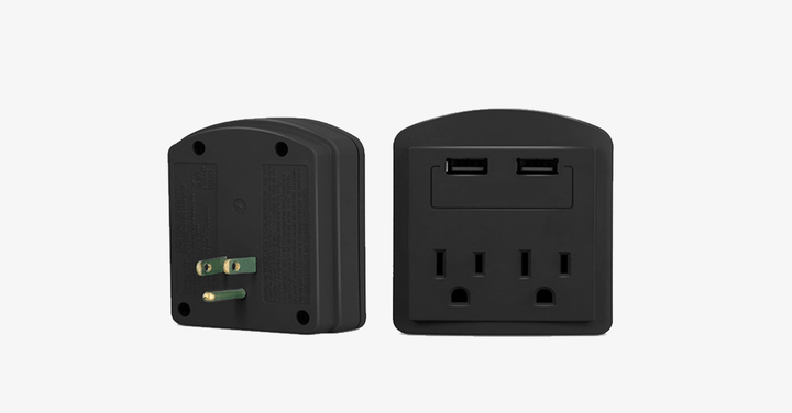 Skanto | Outlet med 2 USB-porter veggadapter - Din bærbare ladestasjon