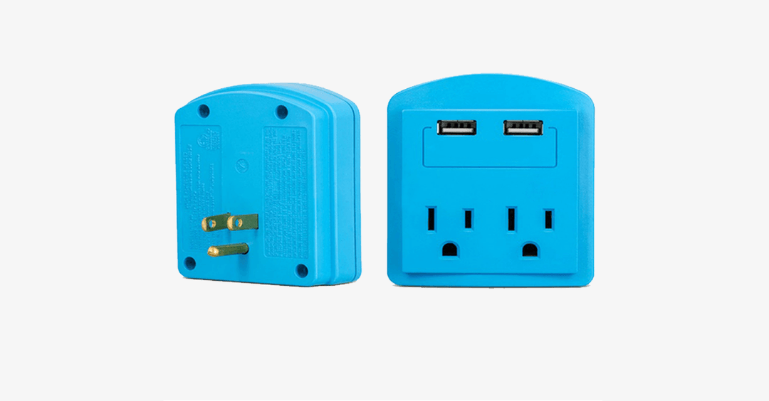 Skanto | Outlet med 2 USB-porter veggadapter - Din bærbare ladestasjon