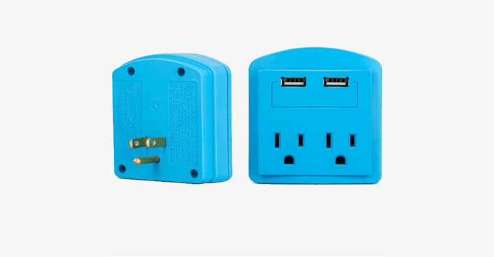 Skanto | Outlet med 2 USB-porter veggadapter - Din bærbare ladestasjon