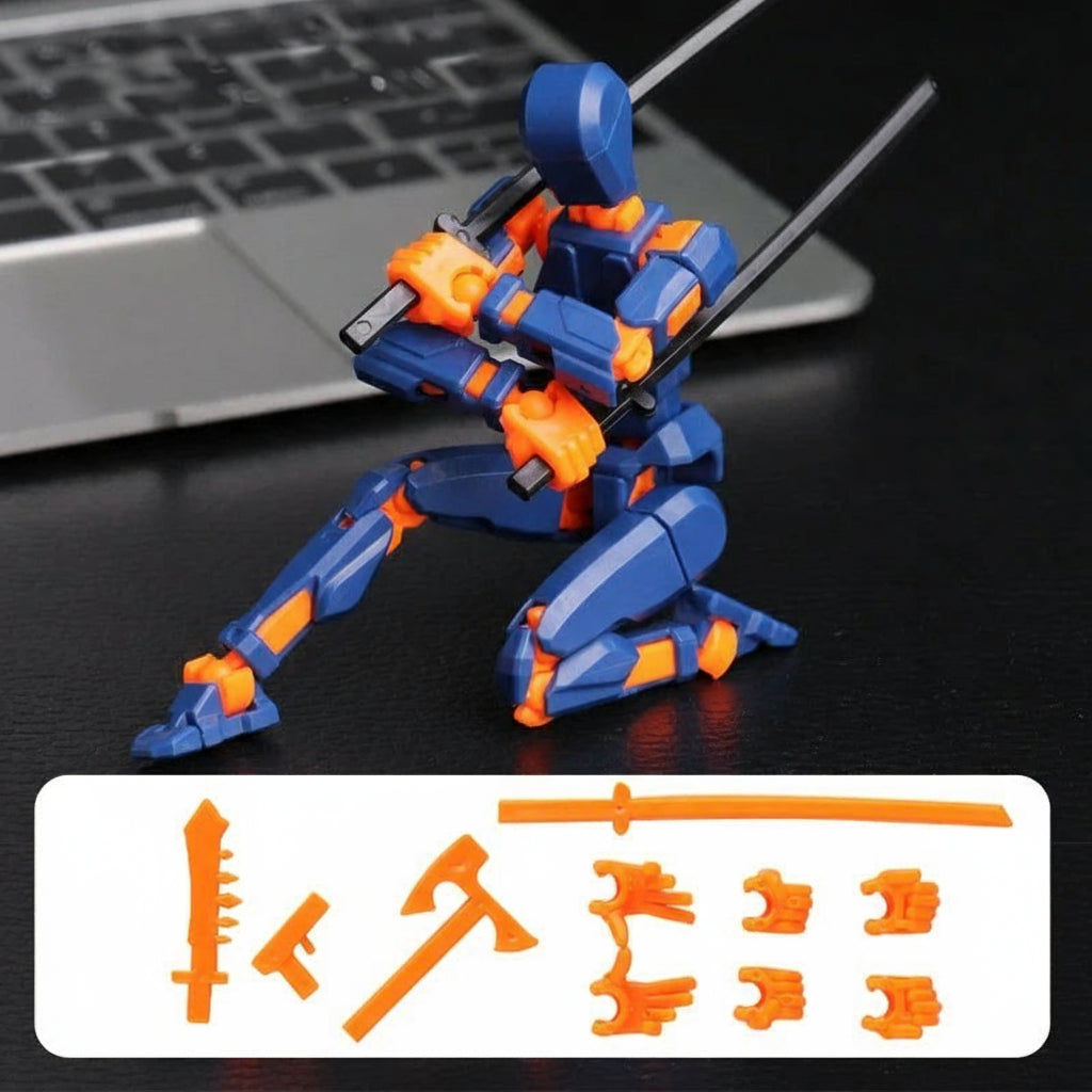 Skanto | 3D-printet mech actionfigur med flere leddbevegelser
