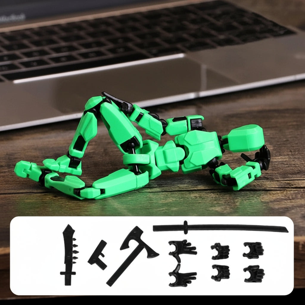 Skanto | 3D-printet mech actionfigur med flere leddbevegelser