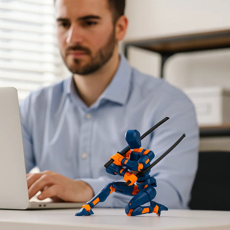 Skanto | 3D-printet mech actionfigur med flere leddbevegelser