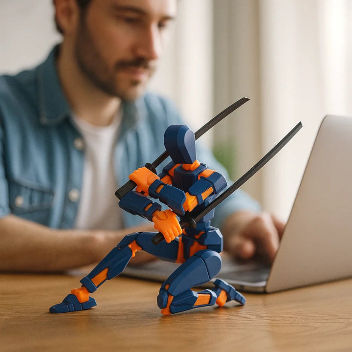 Skanto | 3D-printet mech actionfigur med flere leddbevegelser