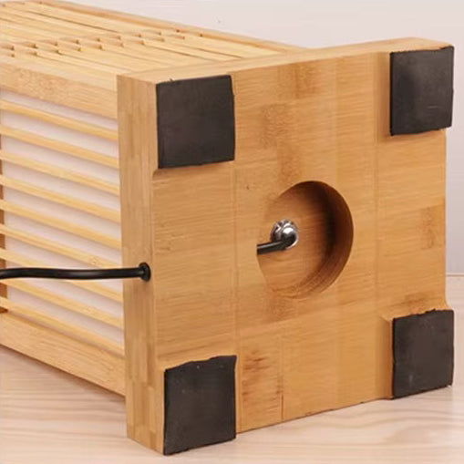 Tatami Japansk Nattbordlampe med Tre Bamboo Skjerm | Skanto