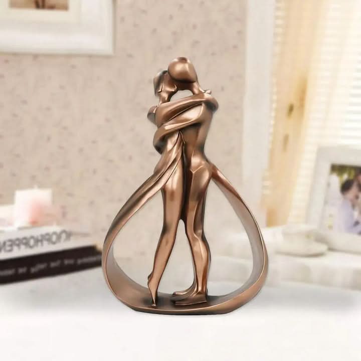 Skanto | Moderne Elskere Skulptur – Minimalistisk Par Dekor